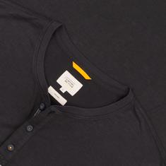 CAMEL ACTIVE Henley-T-Shirt schwarz