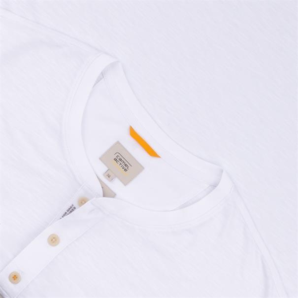 CAMEL ACTIVE Henley-T-Shirt weiß