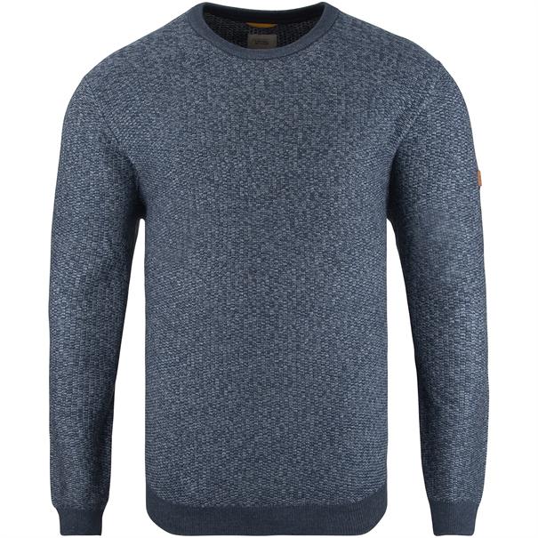 CAMEL ACTIVE Pullover blau-meliert