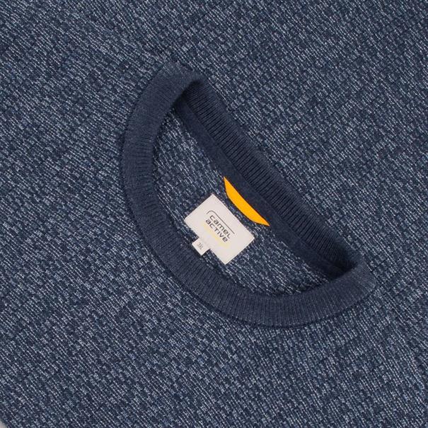 CAMEL ACTIVE Pullover blau-meliert