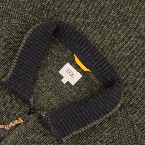 CAMEL ACTIVE Strickjacke oliv