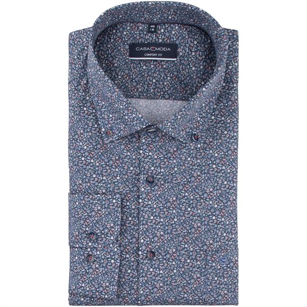 CASAMODA florales Cityhemd blau