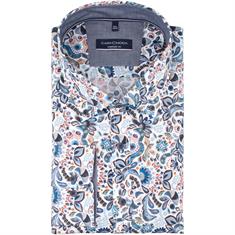 CASAMODA florales Freizeithemd blau