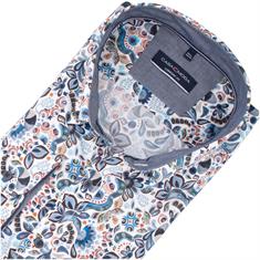 CASAMODA florales Freizeithemd blau