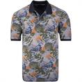 CASAMODA florales Poloshirt blau