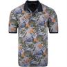 CASAMODA florales Poloshirt blau