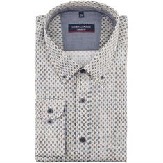 CASAMODA gemustertes Freizeithemd - EXTRA lang beige