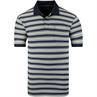 CASAMODA gestreiftes halbarm Poloshirt blau