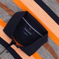CASAMODA gestreiftes halbarm Poloshirt orange