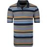 CASAMODA gestreiftes Poloshirt blau