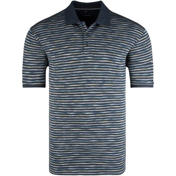 CASAMODA gestreiftes Poloshirt marine