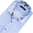 CASAMODA halbarm Cityhemd blau