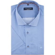 CASAMODA halbarm Cityhemd blau