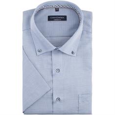 CASAMODA halbarm Cityhemd blau