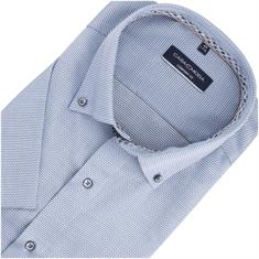 CASAMODA halbarm Cityhemd blau