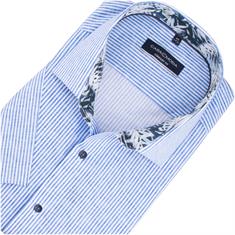CASAMODA halbarm Cityhemd blau