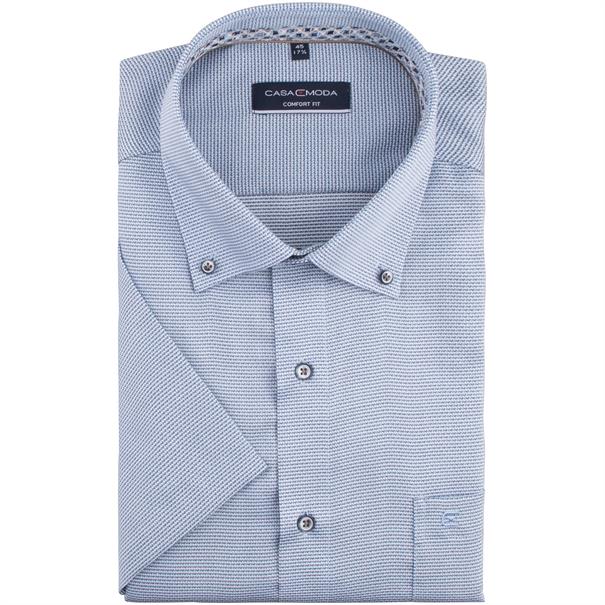 CASAMODA halbarm Cityhemd blau