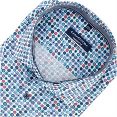 CASAMODA halbarm Freizeithemd blau