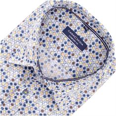 CASAMODA halbarm Freizeithemd blau