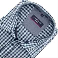 CASAMODA halbarm Freizeithemd blau