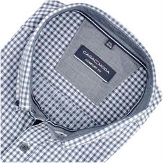 CASAMODA halbarm Freizeithemd blau