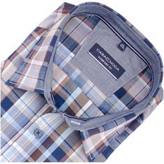 CASAMODA halbarm Freizeithemd blau