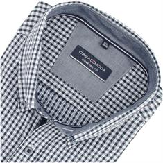 CASAMODA halbarm Freizeithemd blau