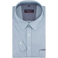 CASAMODA halbarm Freizeithemd blau