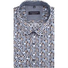 CASAMODA halbarm Freizeithemd blau