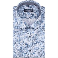 CASAMODA halbarm Freizeithemd blau