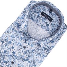 CASAMODA halbarm Freizeithemd blau