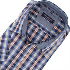 CASAMODA halbarm Freizeithemd blau