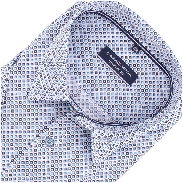 CASAMODA halbarm Freizeithemd blau