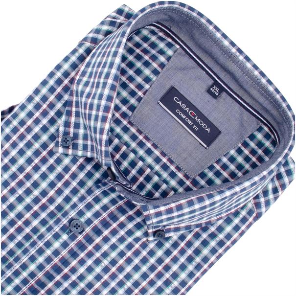 CASAMODA halbarm Freizeithemd blau