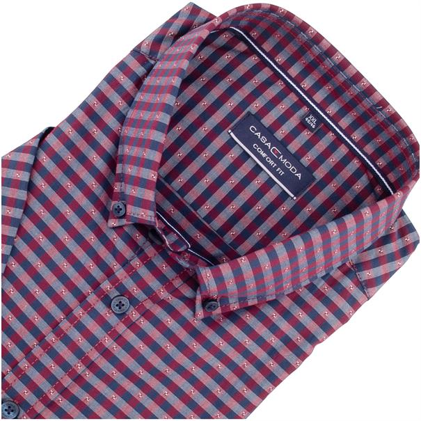 CASAMODA halbarm Freizeithemd bordeaux