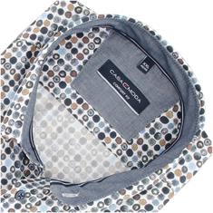 CASAMODA halbarm Freizeithemd braun