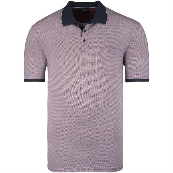 CASAMODA halbarm Poloshirt beere