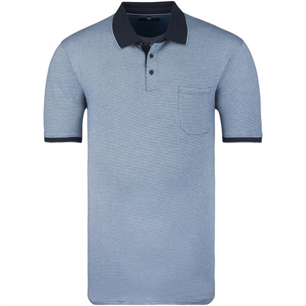 CASAMODA halbarm Poloshirt blau
