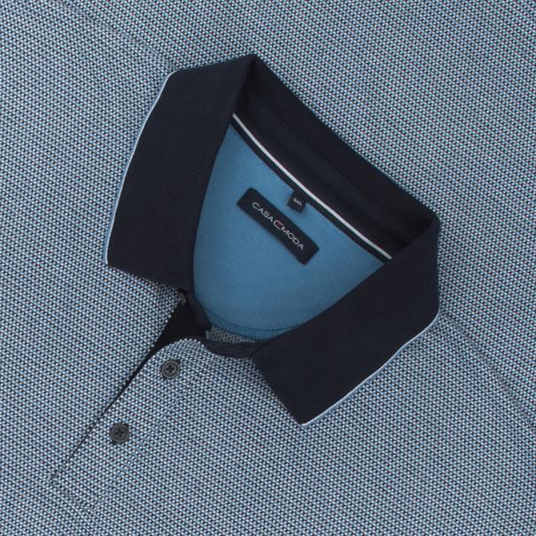 CASAMODA halbarm Poloshirt blau