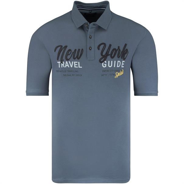 CASAMODA halbarm Poloshirt blau