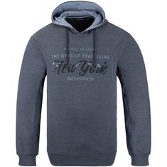CASAMODA Kapuzen-Sweatshirt blau-meliert