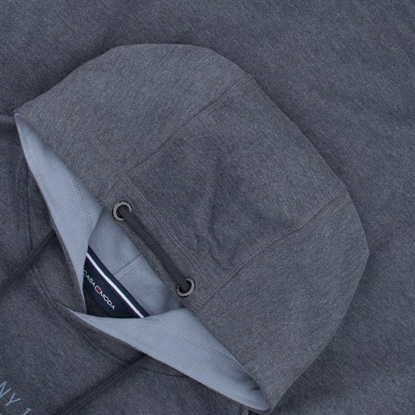 CASAMODA Kapuzen-Sweatshirt blau-meliert
