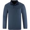 CASAMODA langarm Poloshirt blau-meliert