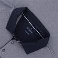 CASAMODA langarm Poloshirt grau-meliert