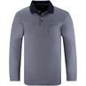 CASAMODA langarm Poloshirt grau-meliert
