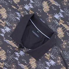 CASAMODA Poloshirt All-Over-Print blau