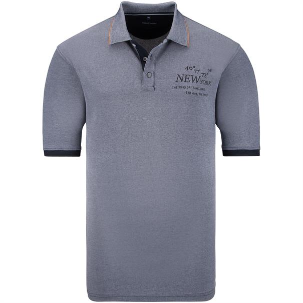 CASAMODA Poloshirt grau-meliert
