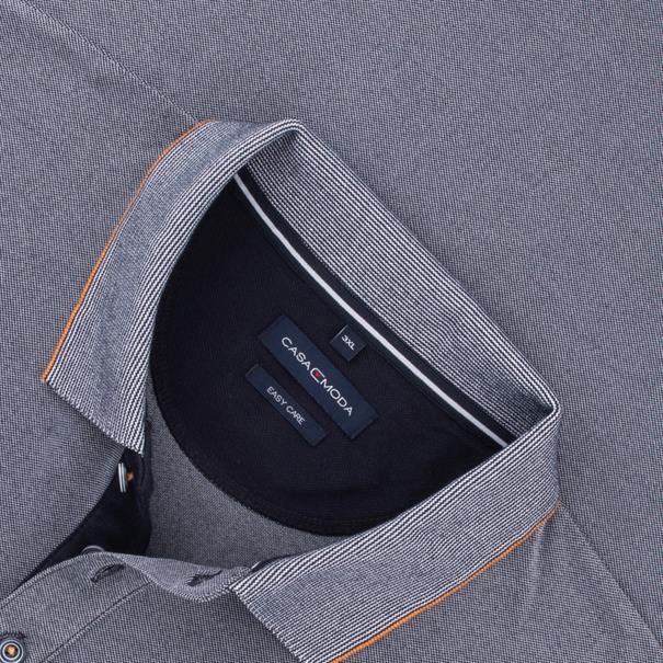 CASAMODA Poloshirt grau-meliert