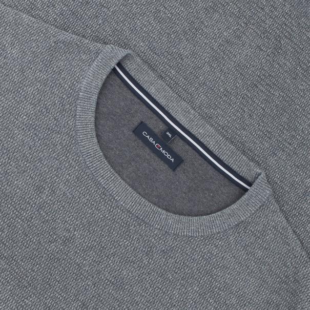 CASAMODA Pullover grau-meliert
