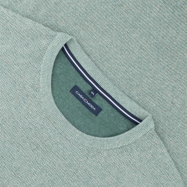 CASAMODA Pullover grün-meliert